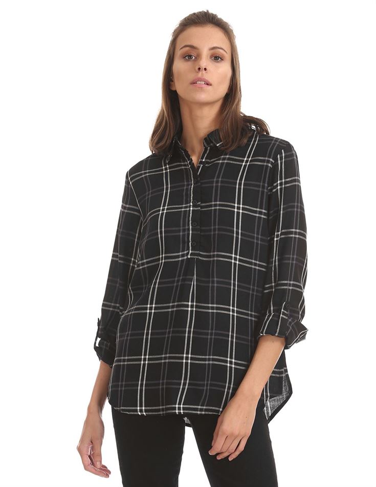 U.S. Polo Assn. Women Checkered Casual Wear Shirt